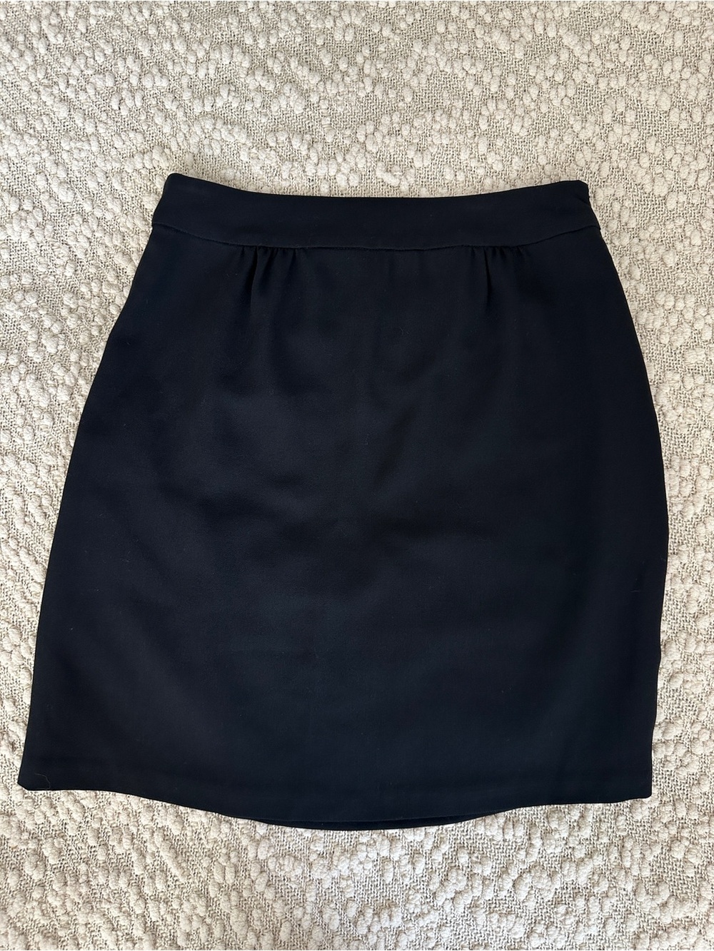 Elevenses Anthropologie Black Wool Blend A-Line Pleated Skirt Size 6